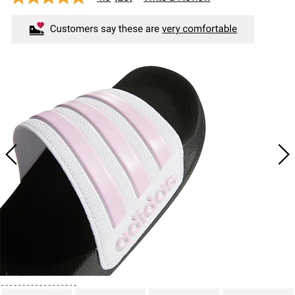 ADIDAS SLIDES ADILETTE 6Y/ 7 Womens NEW - Picture 3 of 5